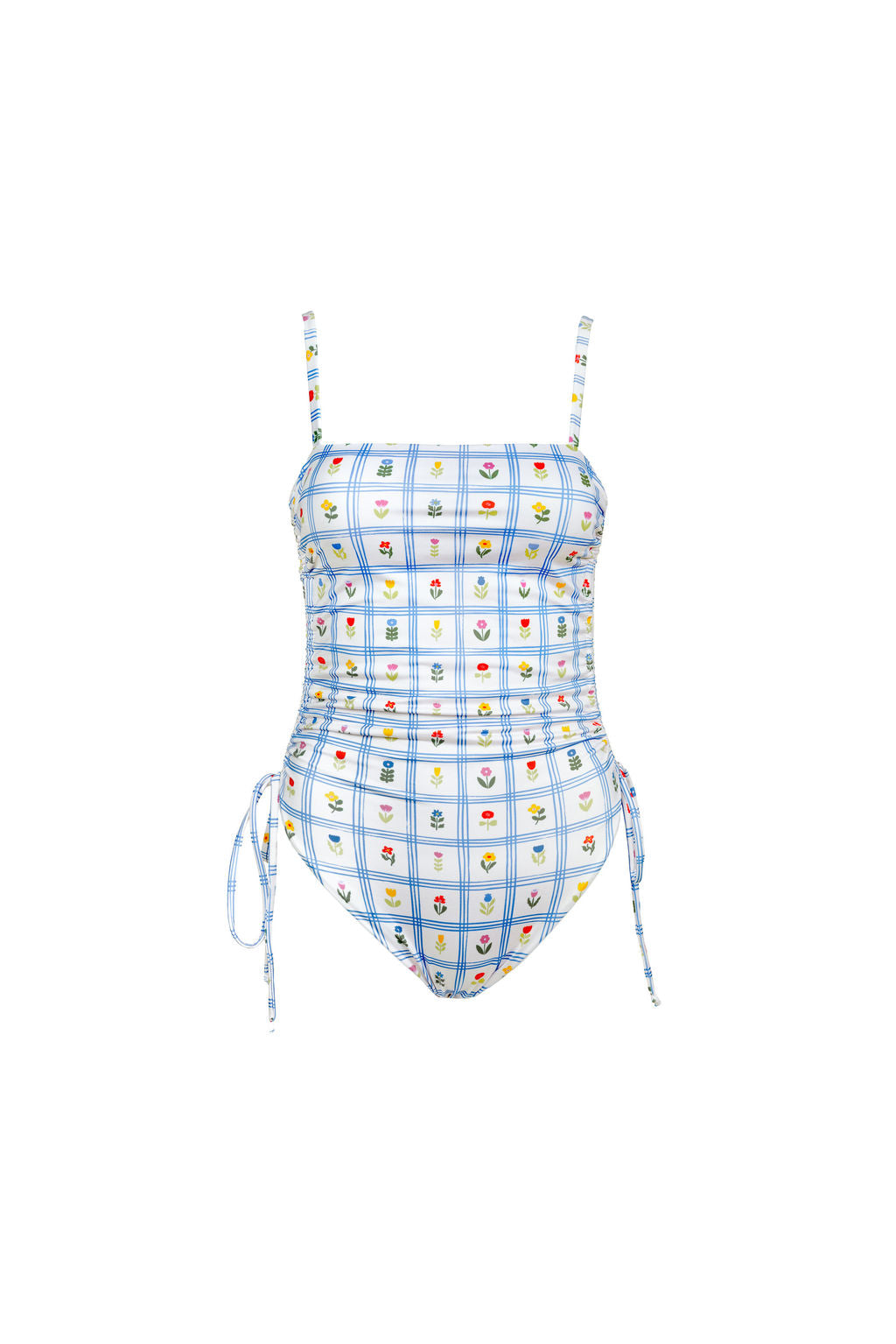 Wildflower Print Ruched One Piece - Kitty and Vibe x Harper Sage