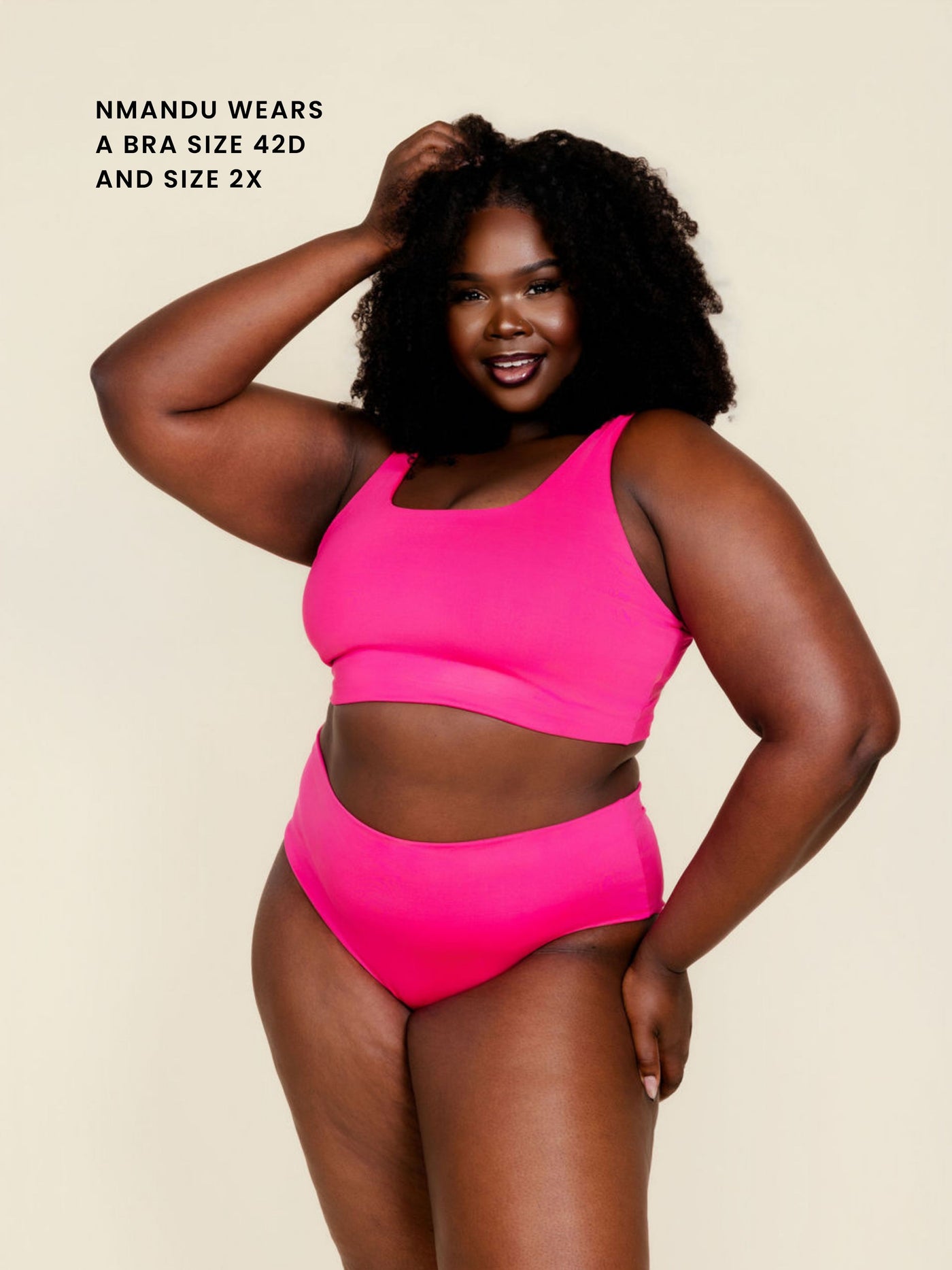 High Waisted Full Coverage Bottoms in Punch