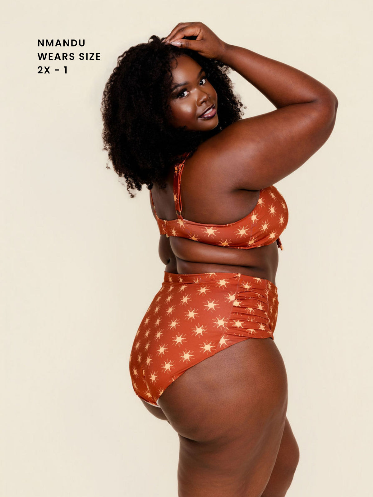 Pleated High Waisted Bottoms in Solara