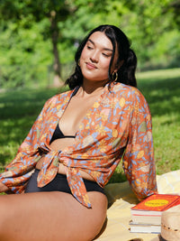 Kimono Cover Up Top in Aurelia