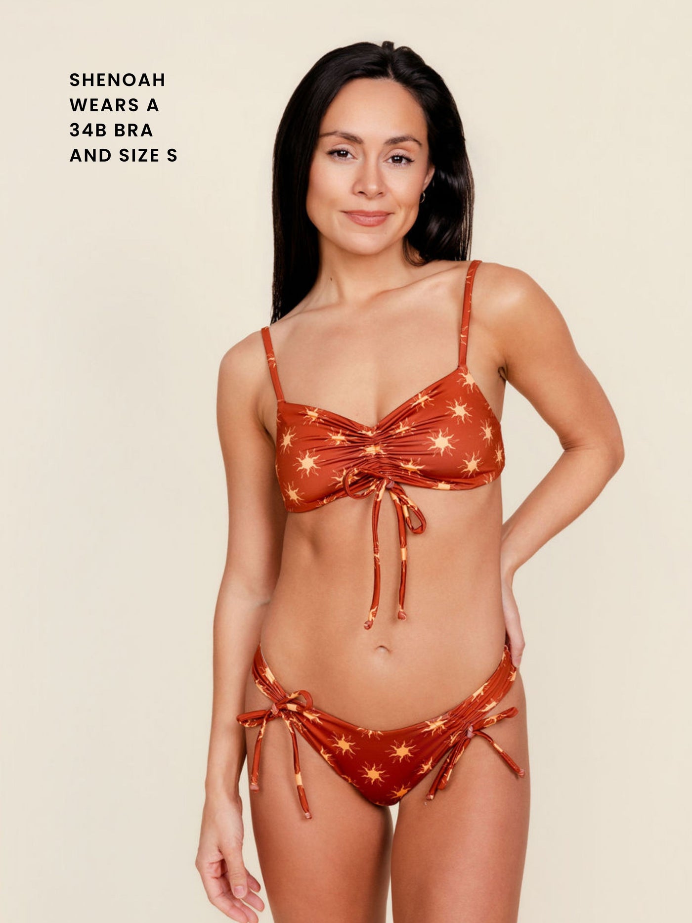 Ruched Tie Top in Solara