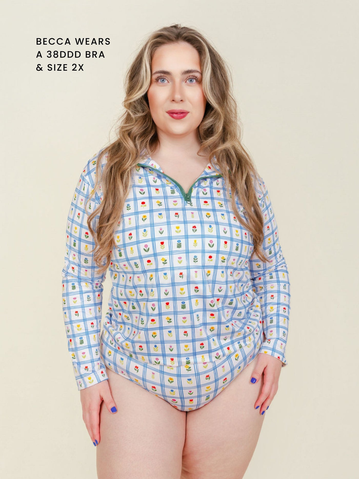 Long Sleeve Rashguard in Wildflower