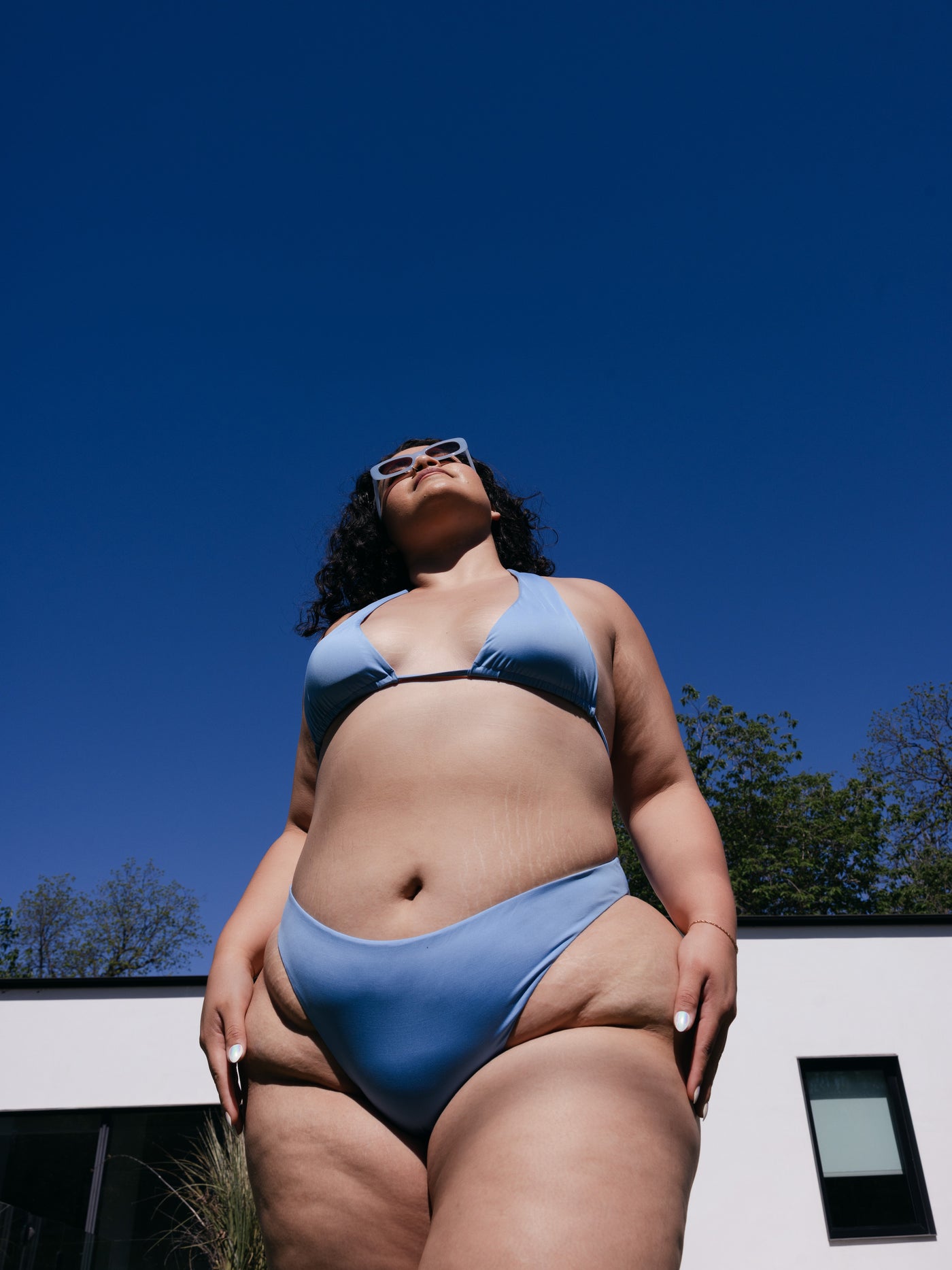 Halter Top in Sky