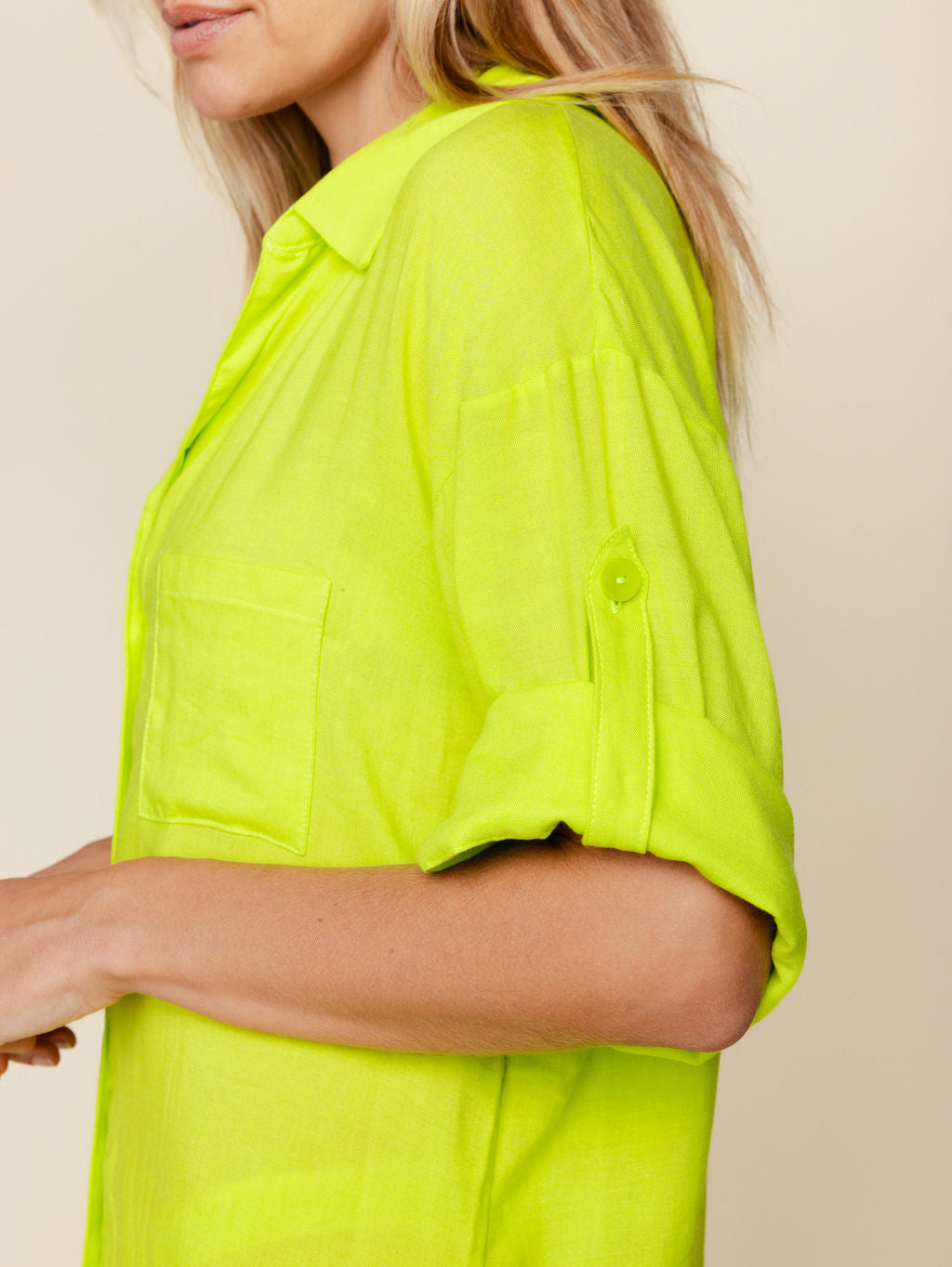 Linen Blend Cover Up Dress in Zuma