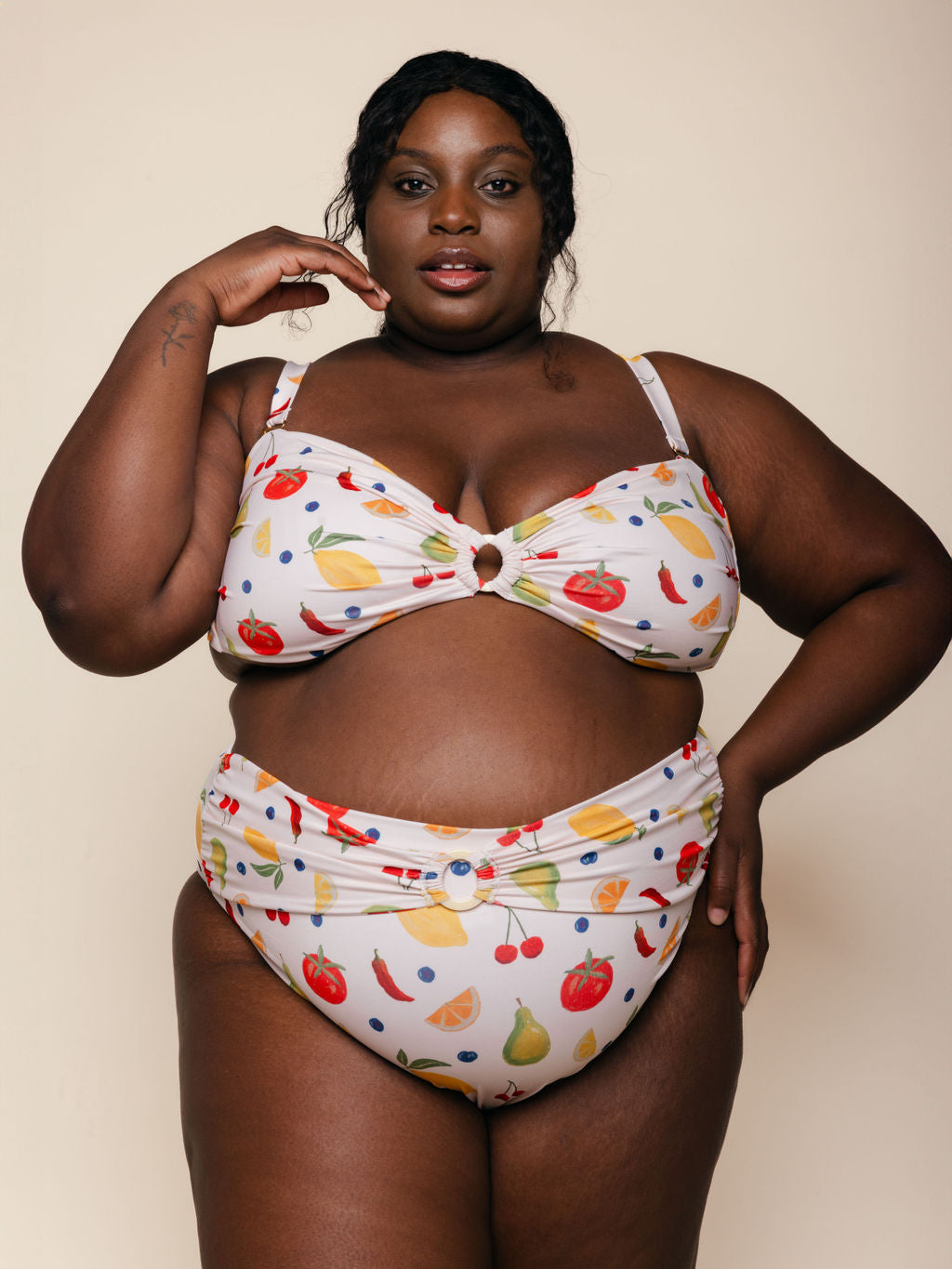 Ring High Hip Bottoms in Paloma
