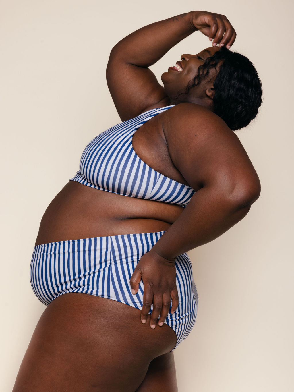 High Waisted Full Coverage Bottoms in Amalfi