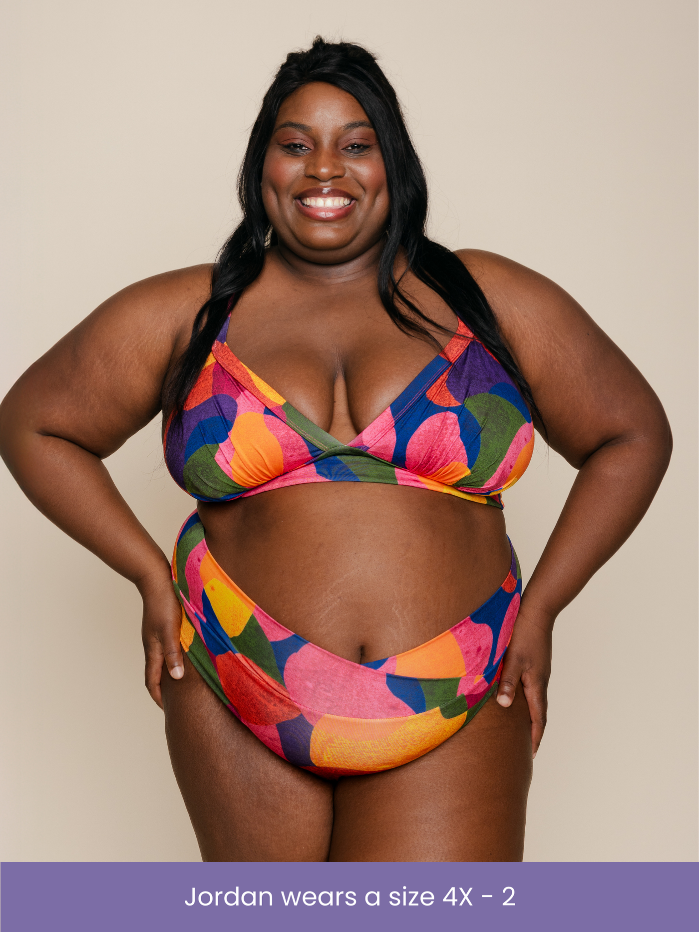High Hip Crossover Bottoms in Isla