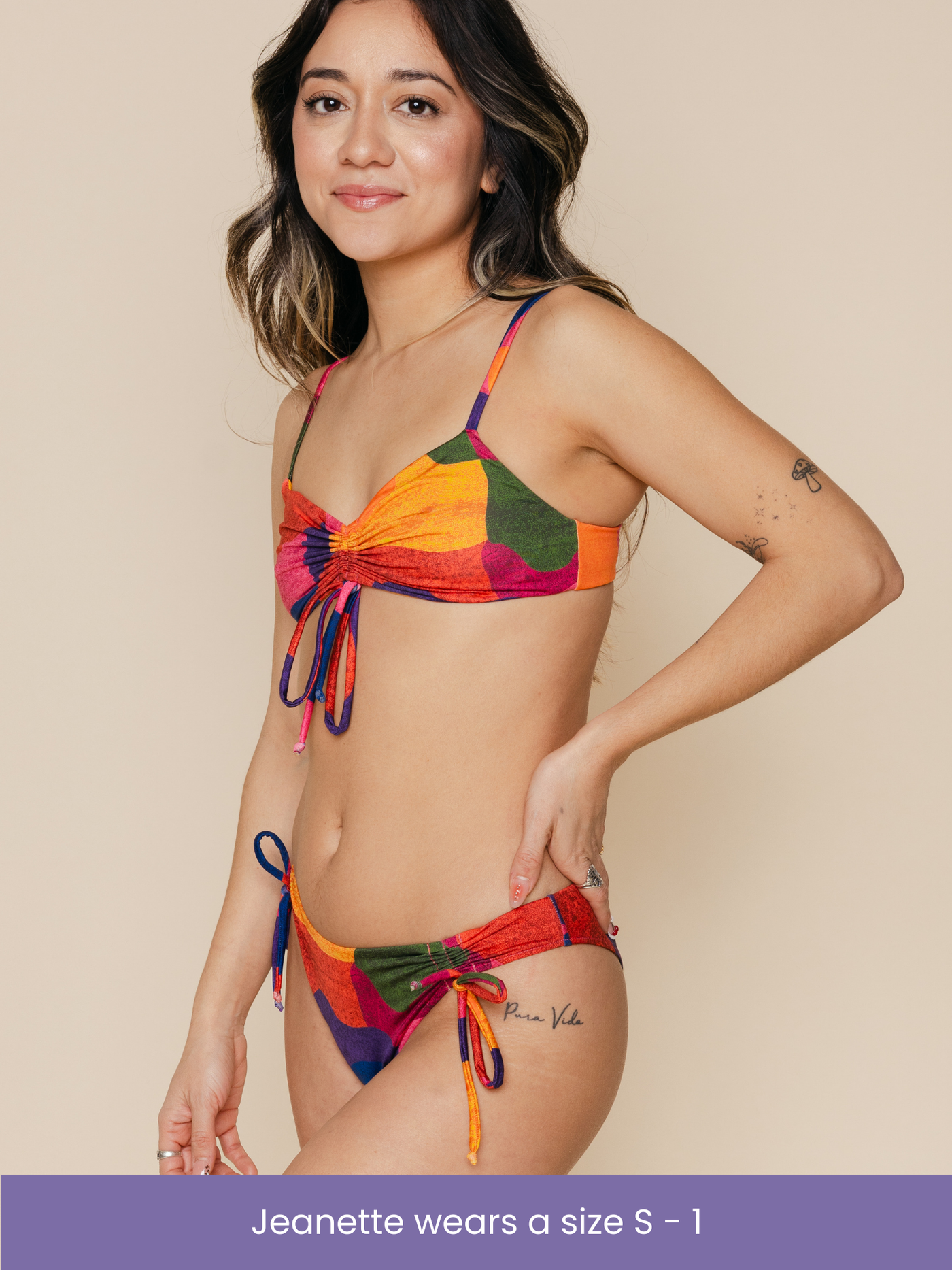 Ruched Tie Bottoms in Isla