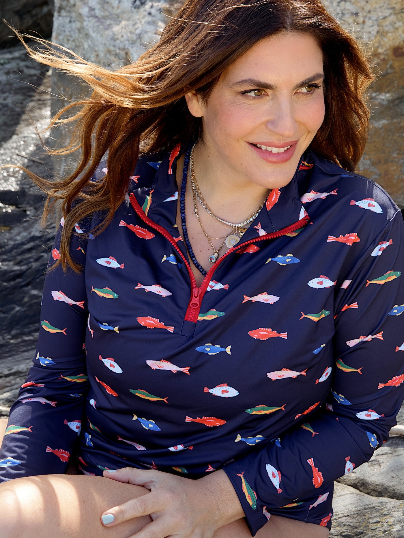 Long Sleeve Rashguard in Harbor