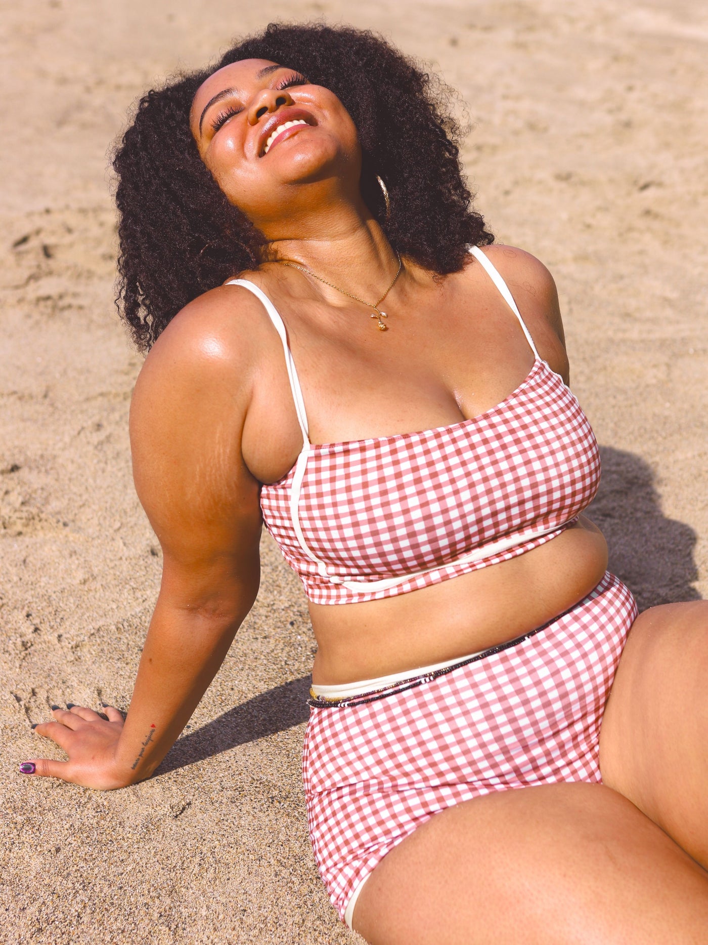 Bandeau With Piping Top in Sugar