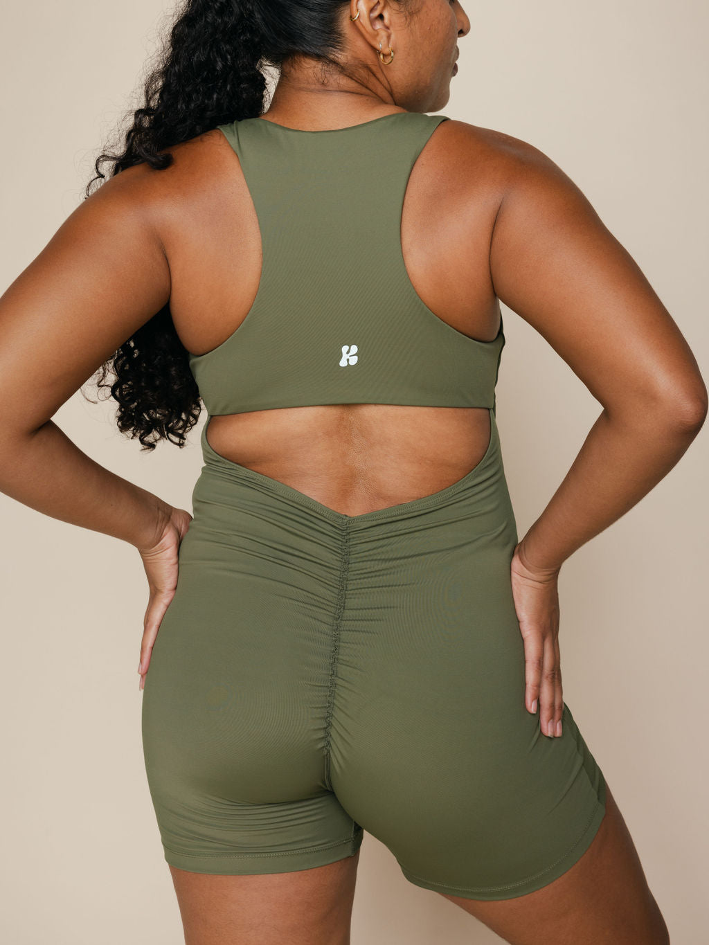 Playsuit in Olive