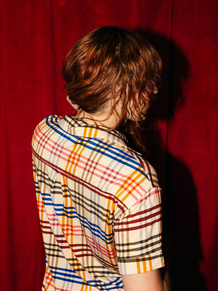 Bamboo Cozy Soft Pajama Button Down in Cheer