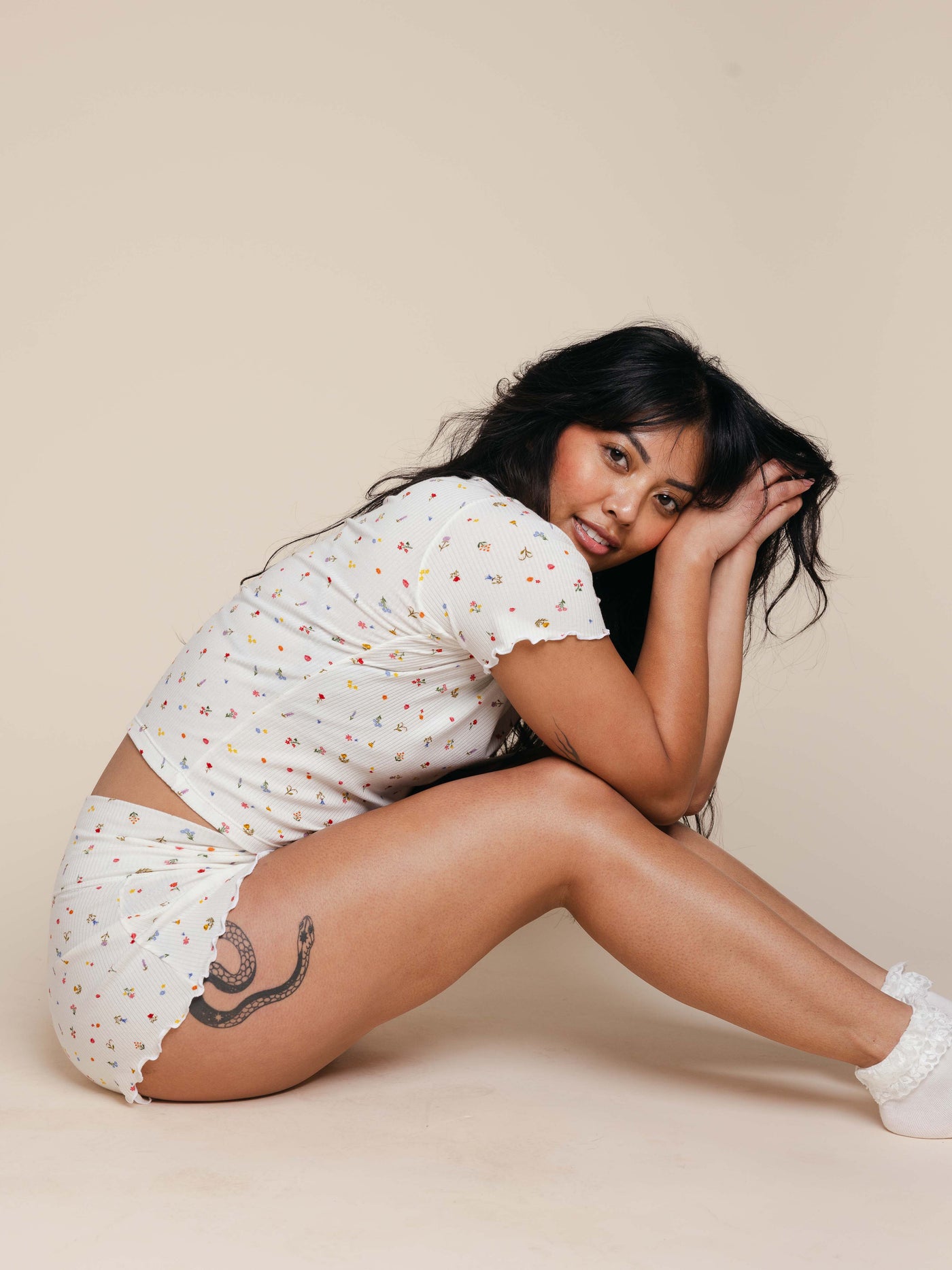 Lounge Lover Baby Tee in Alice