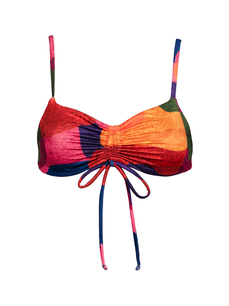 Ruched Tie Top in Isla
