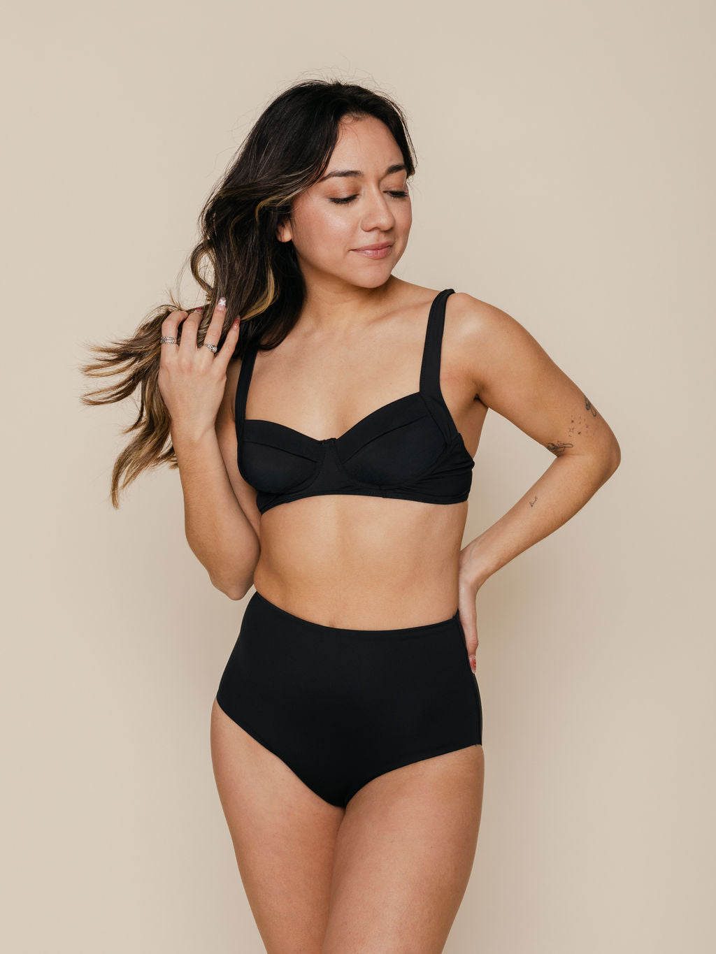 Soft Underwire Top in Black