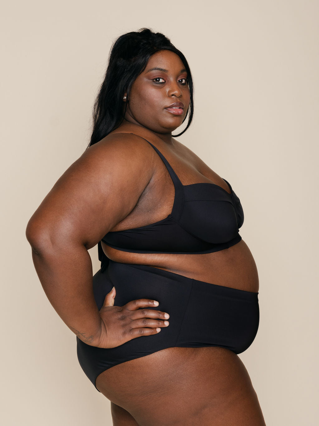 Soft Underwire Top in Black