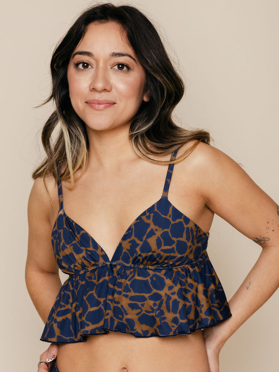 Flowy Tankini Top in Khai