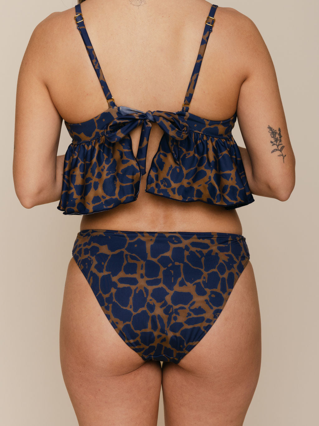 High Leg Mid Rise Bottoms in Khai