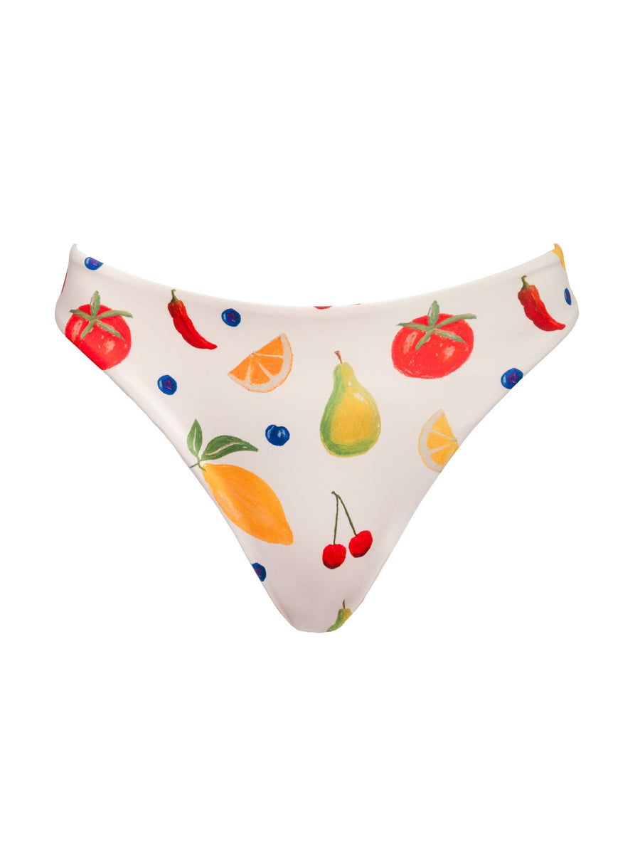 High Leg Mid Rise Bottoms in Paloma