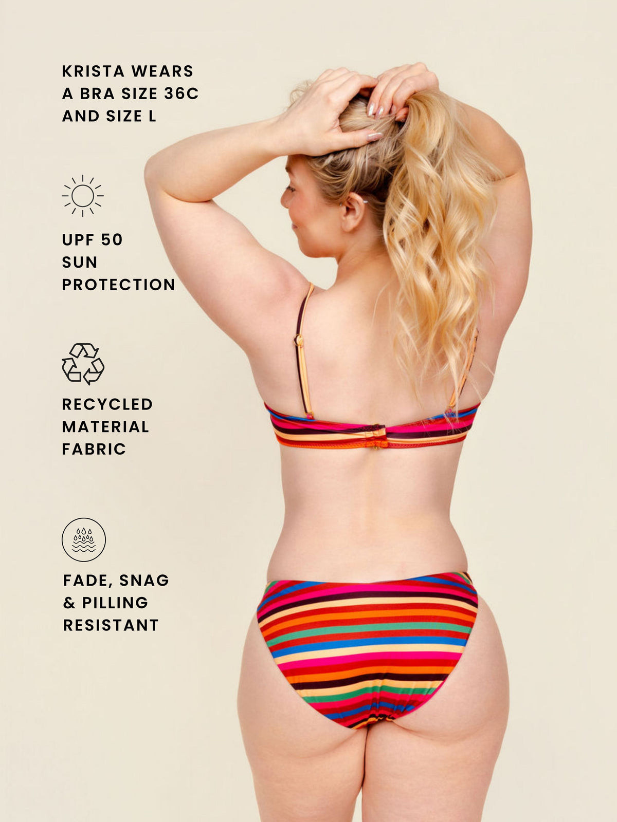 Adjustable Underwire Top in Boardwalk