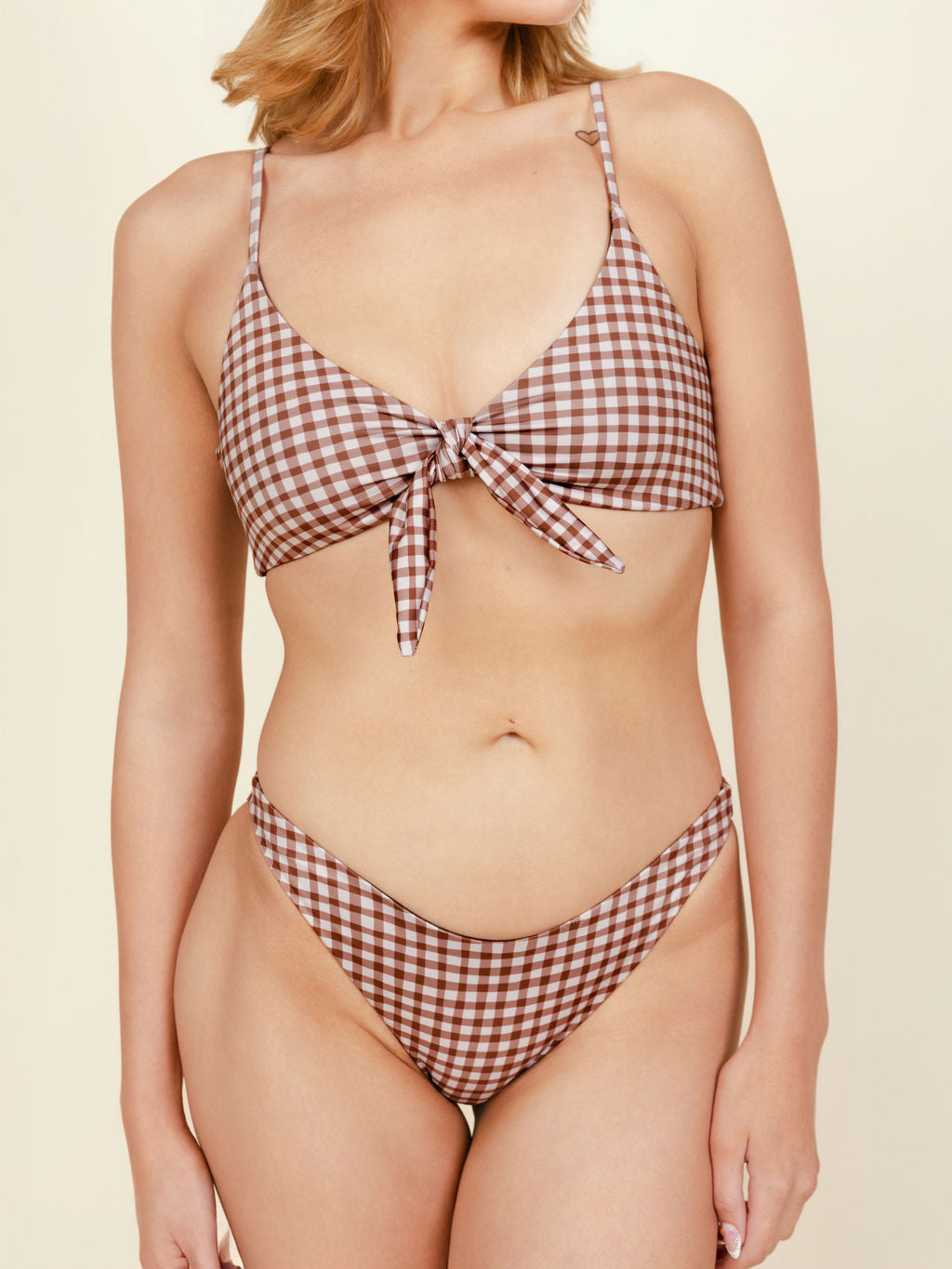 Front Tie Top in Sugar