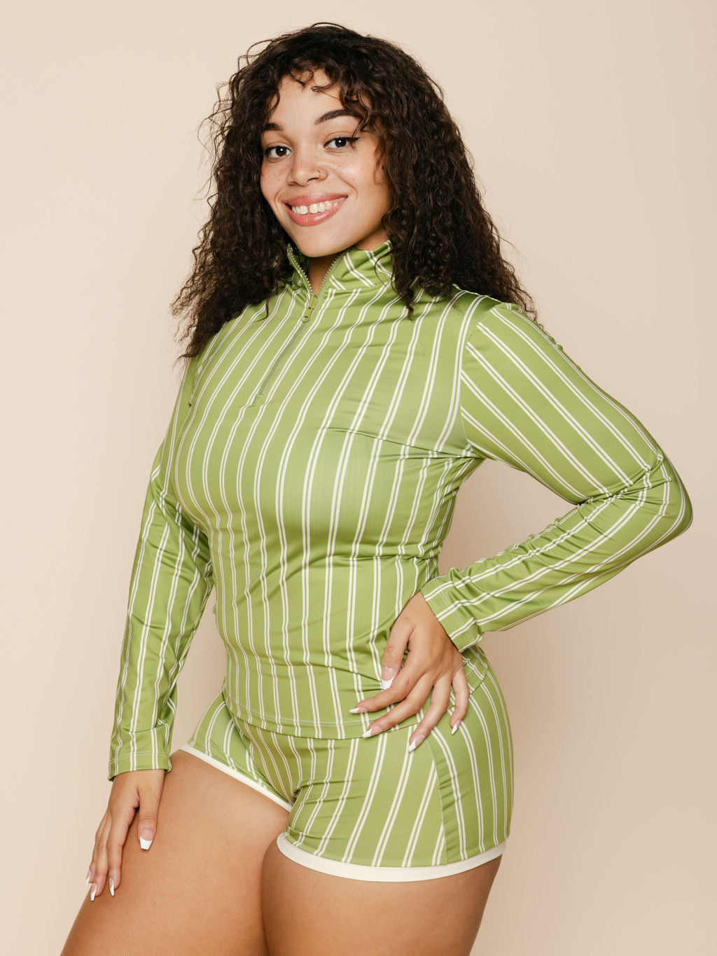 Long Sleeve Rashguard in Olivia