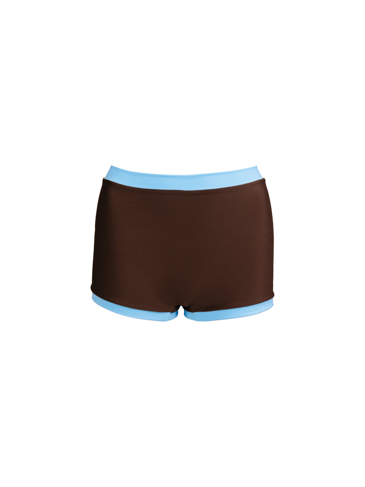 Boyshort Bottoms in Brown & Blue
