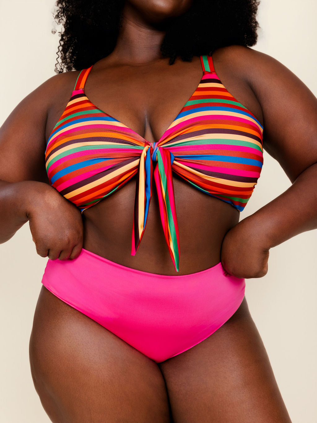 Front Tie Top in Boardwalk