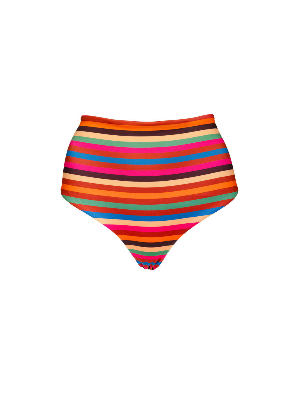 High Waisted Full Coverage Bottoms in Boardwalk