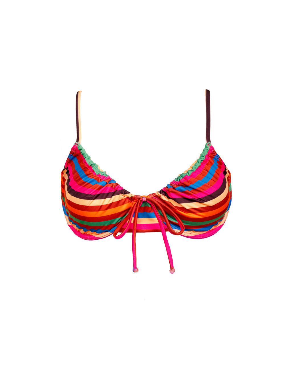 Adjustable Underwire Top in Boardwalk