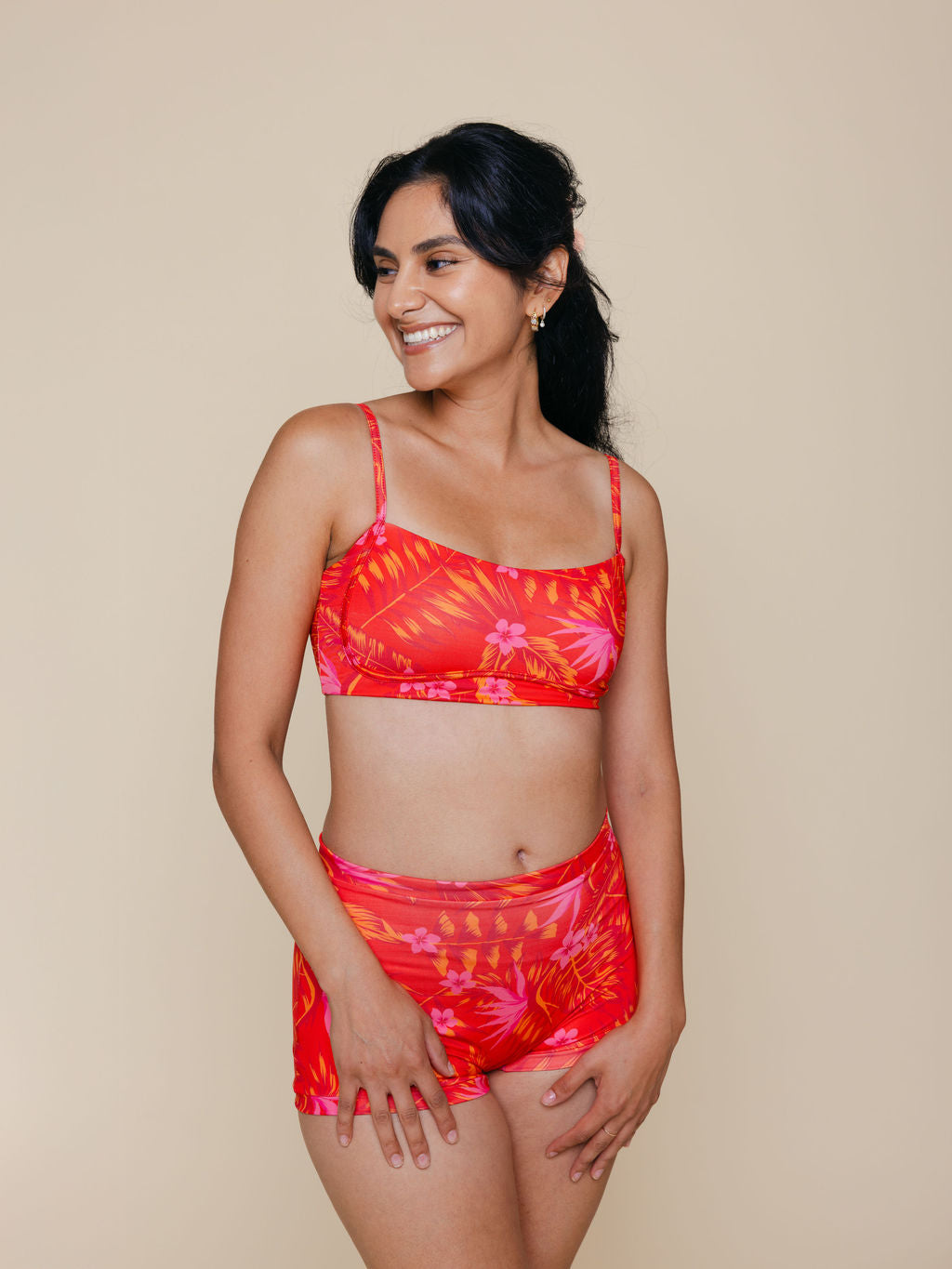 Bandeau With Piping Top in Maui