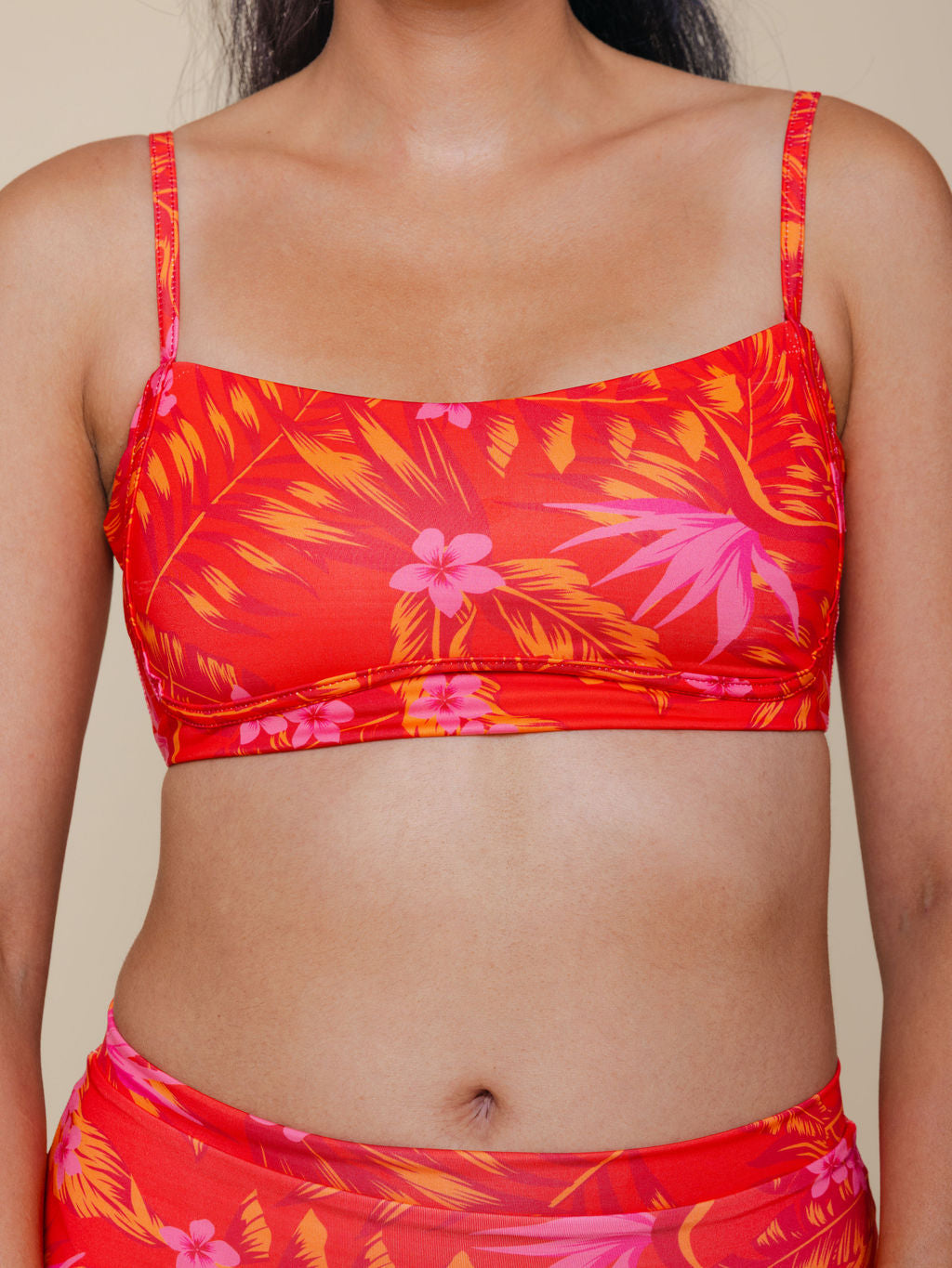 Bandeau With Piping Top in Maui