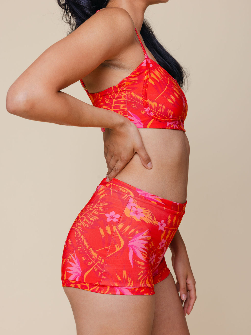 Bandeau With Piping Top in Maui