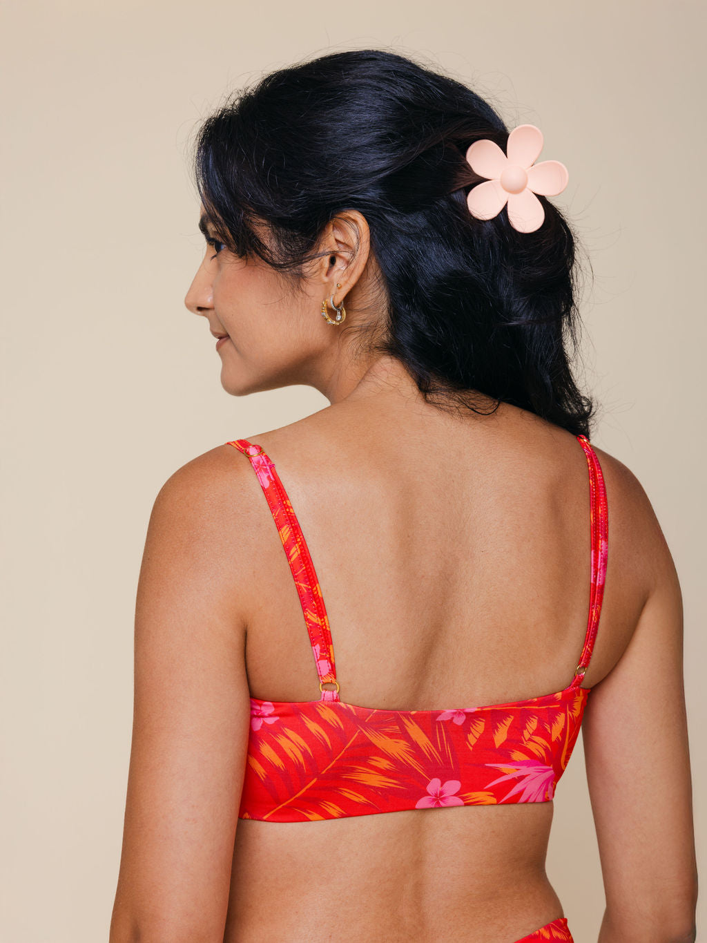 Bandeau With Piping Top in Maui