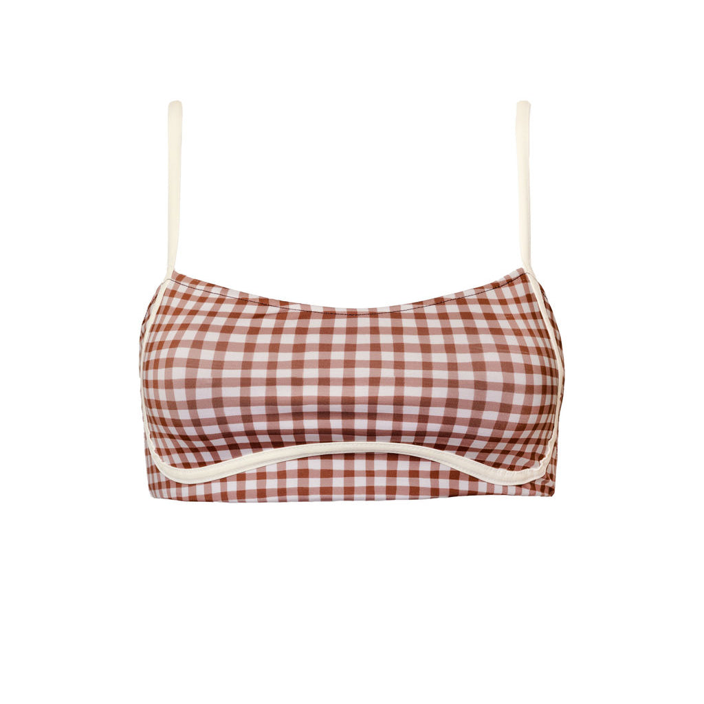 Bandeau With Piping Top in Sugar
