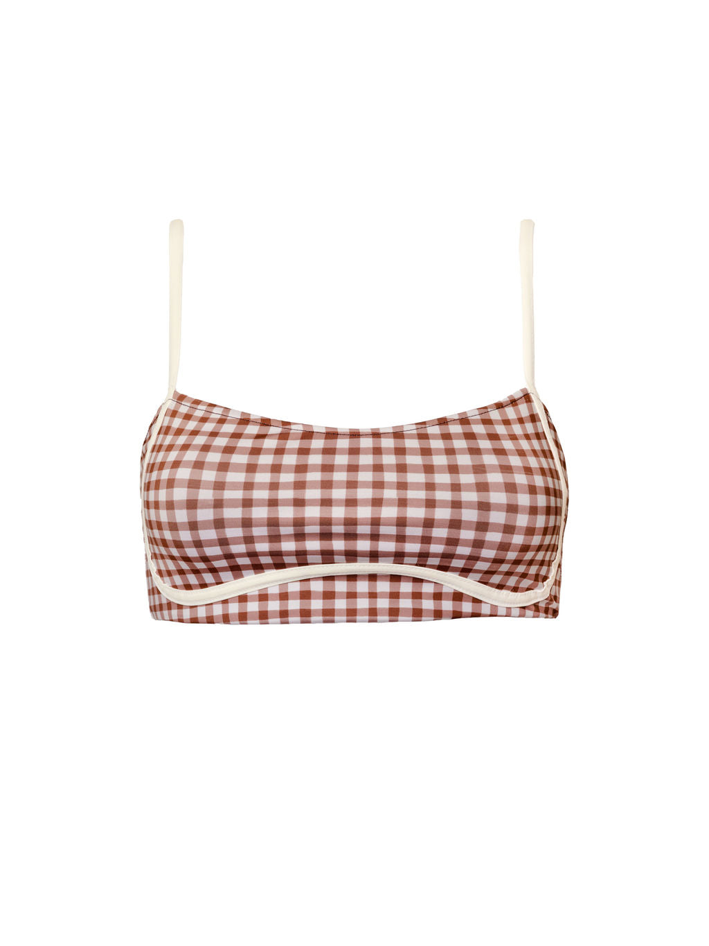 Bandeau With Piping Top in Sugar