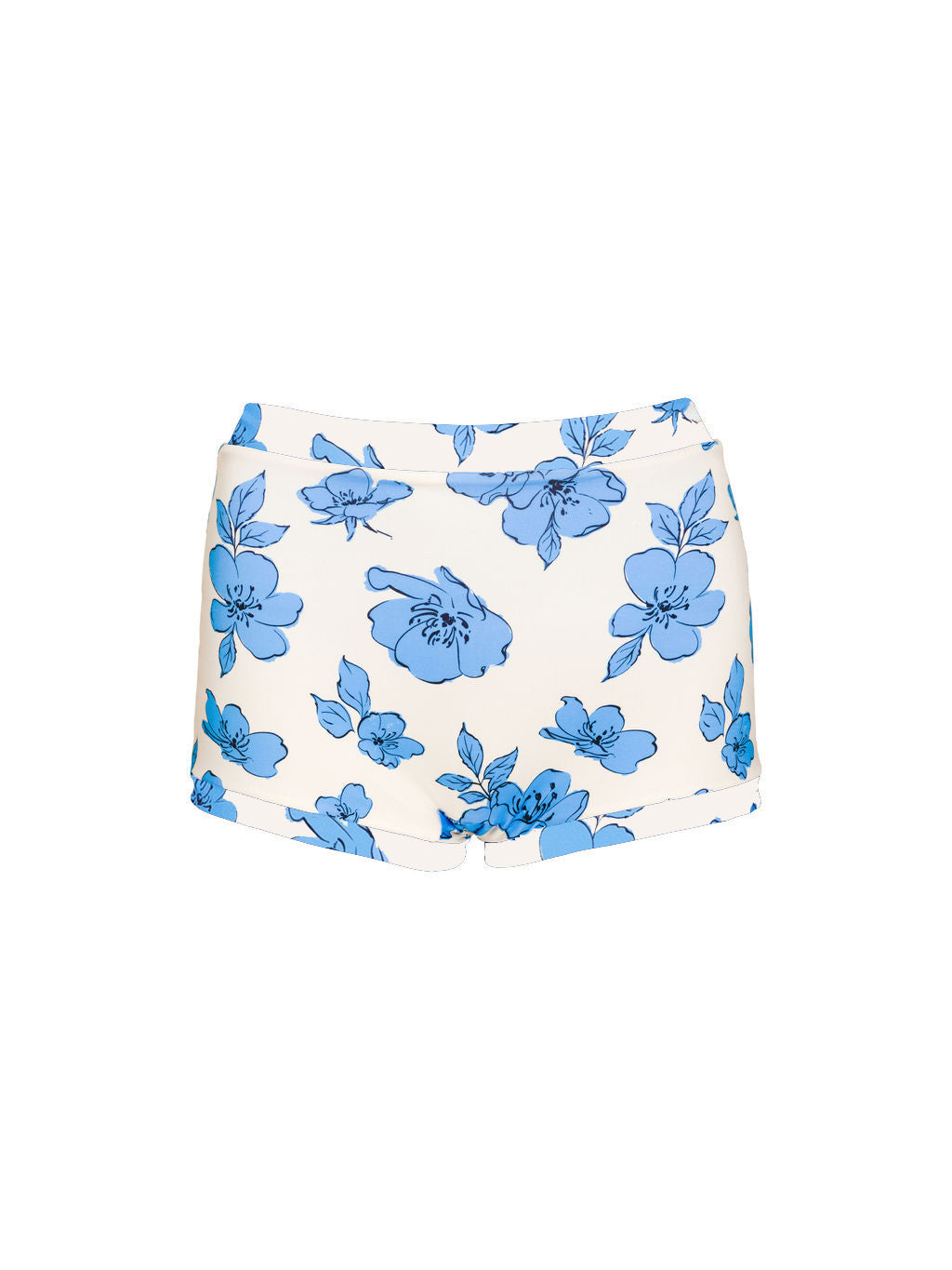 Boyshort Bottoms in Blue Floral