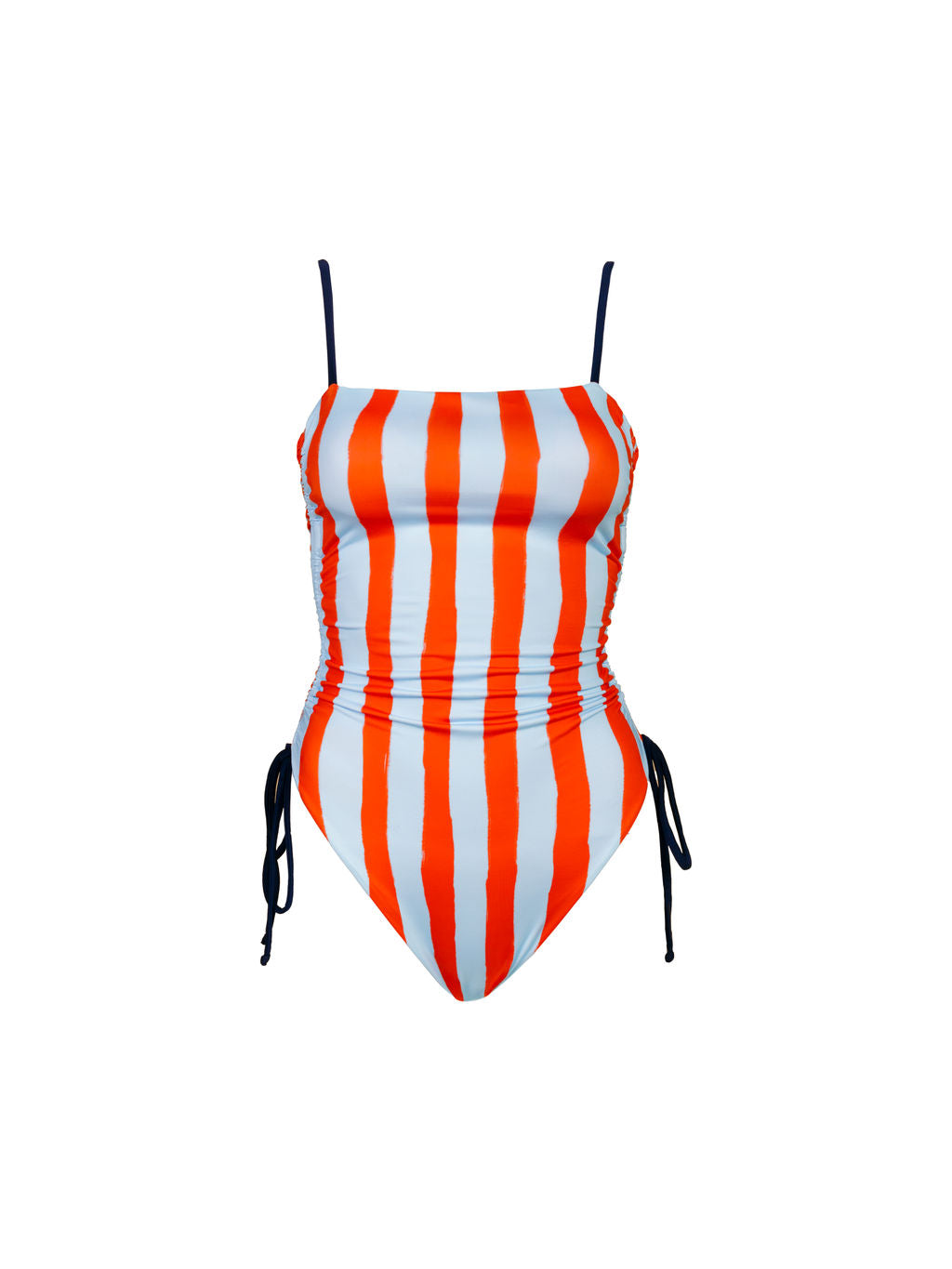 Ruched Square Neck One Piece in Elwell