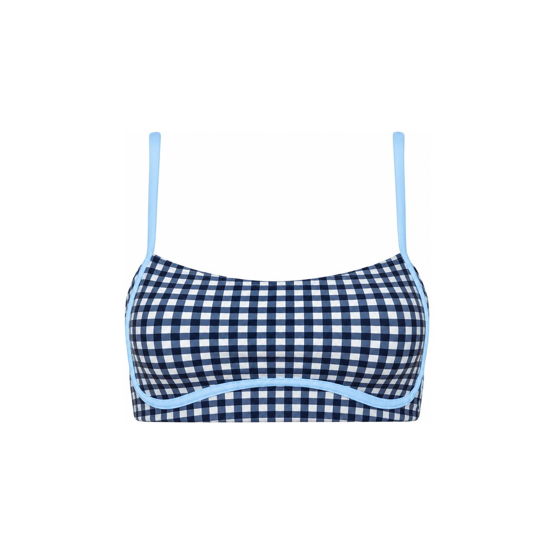 Bandeau With Piping Top in Bonbon