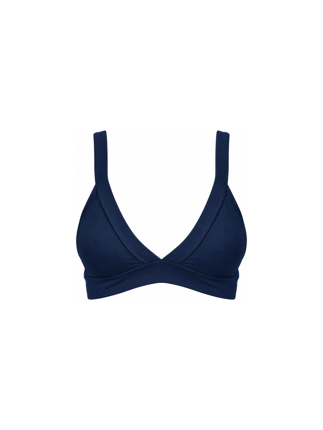 Banded Triangle Top in Navy