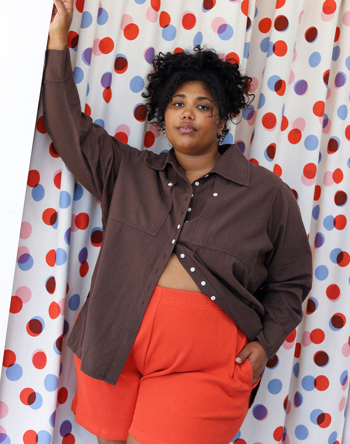 Collared Shirt in Chocolate