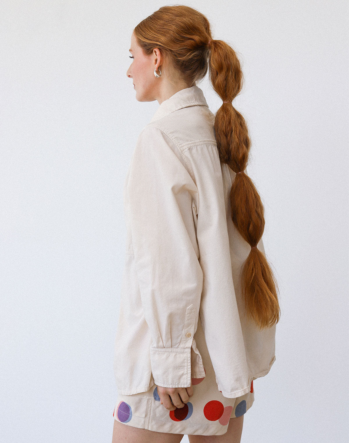 Collared Shirt in Oat Milk