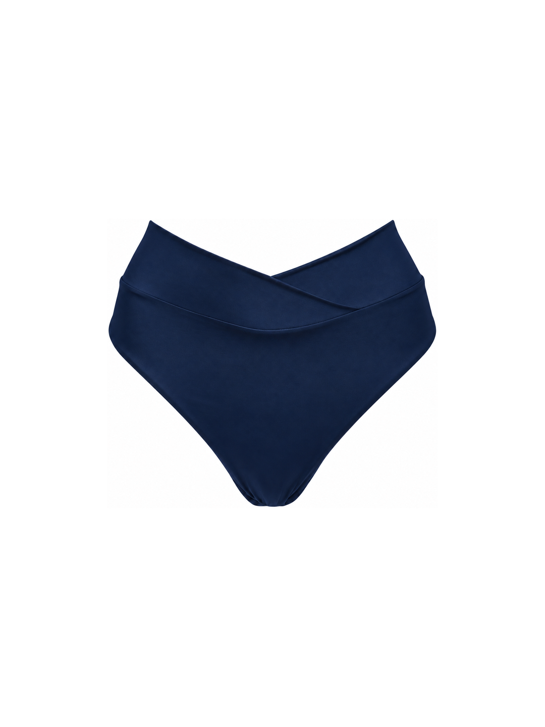 High Hip Crossover Bottoms in Navy