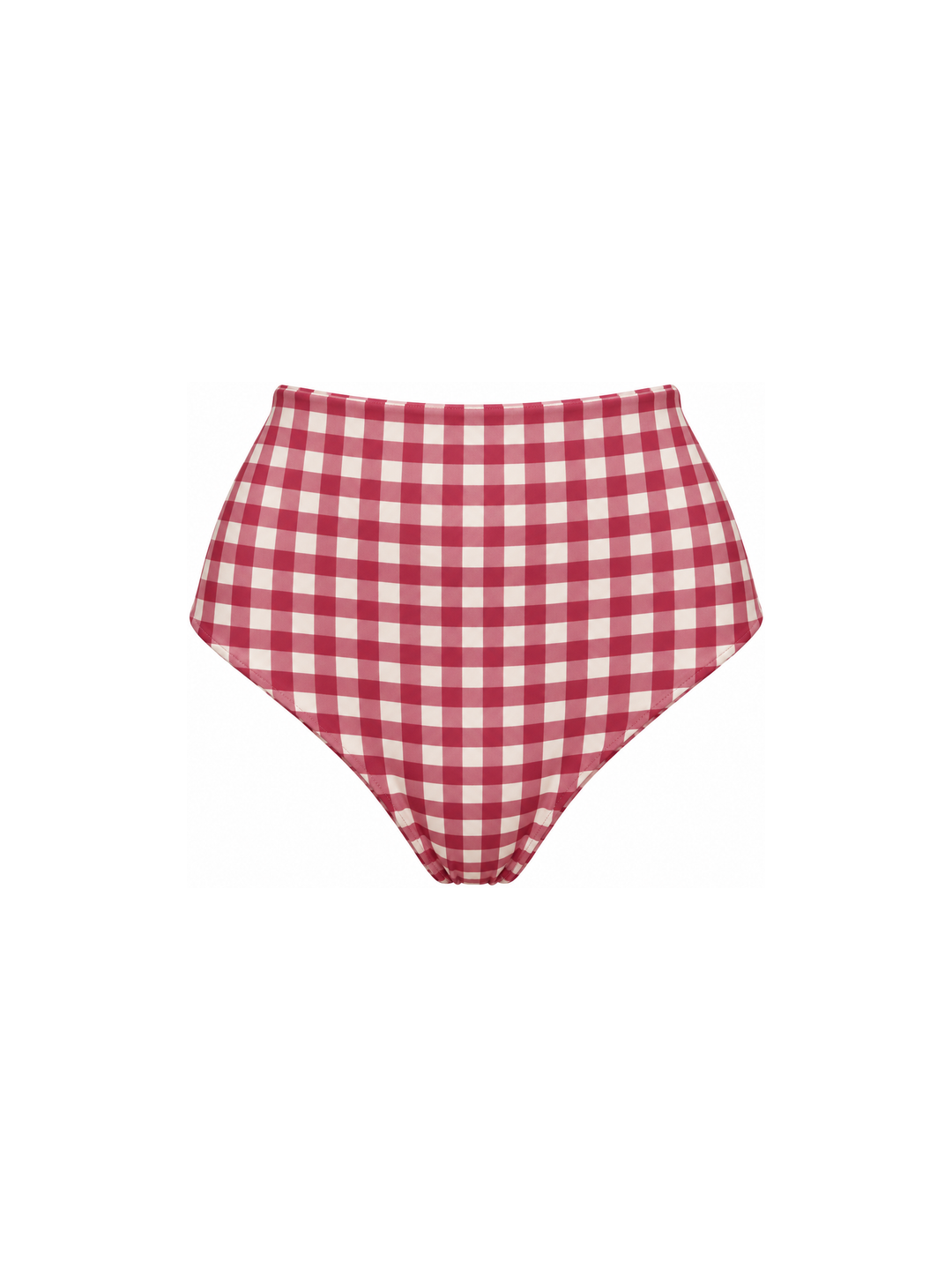 High Waisted Full Coverage Bottoms in Cerise