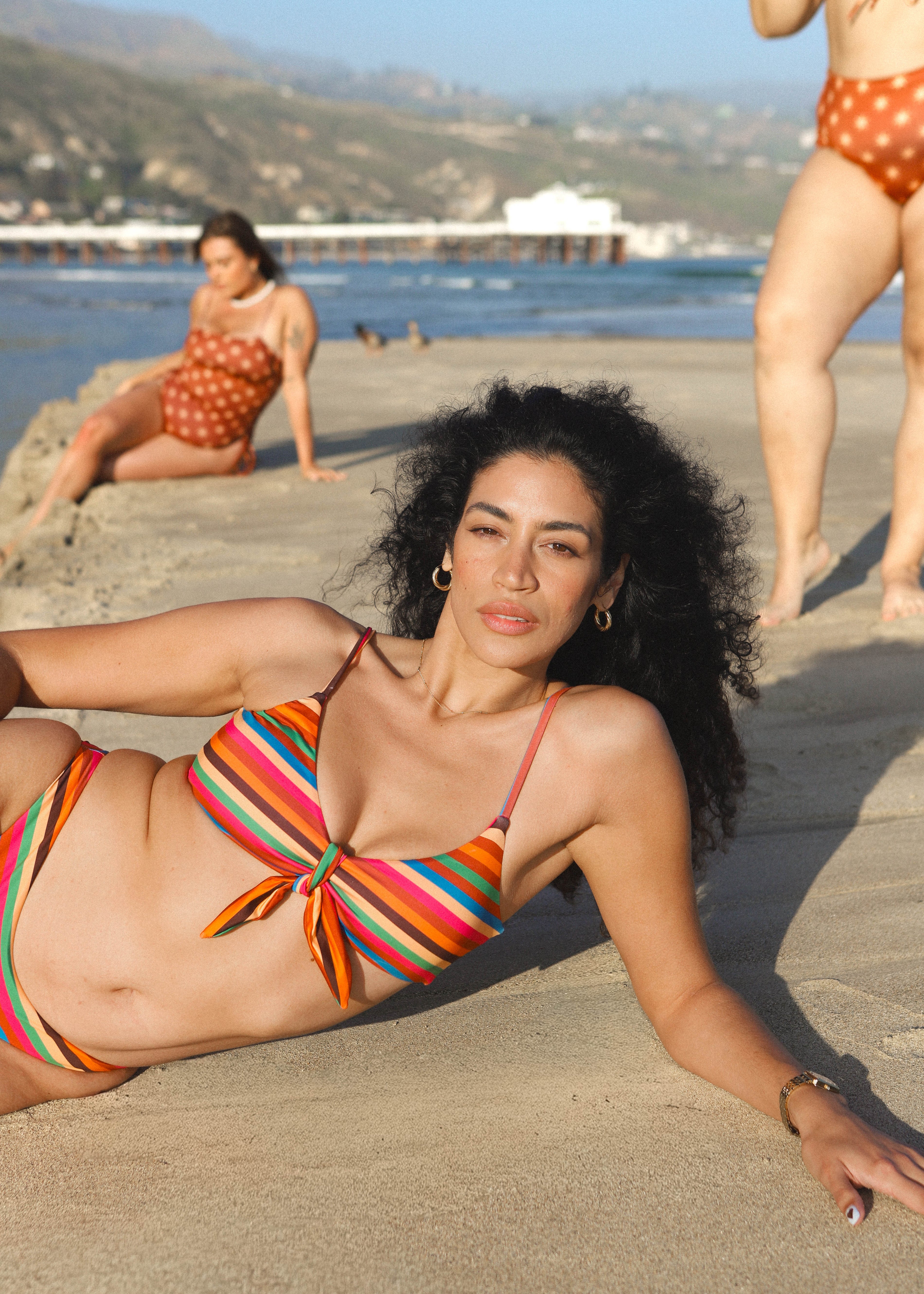 Kitty and Vibe 2026 campaign - Boardwalk print swimwear