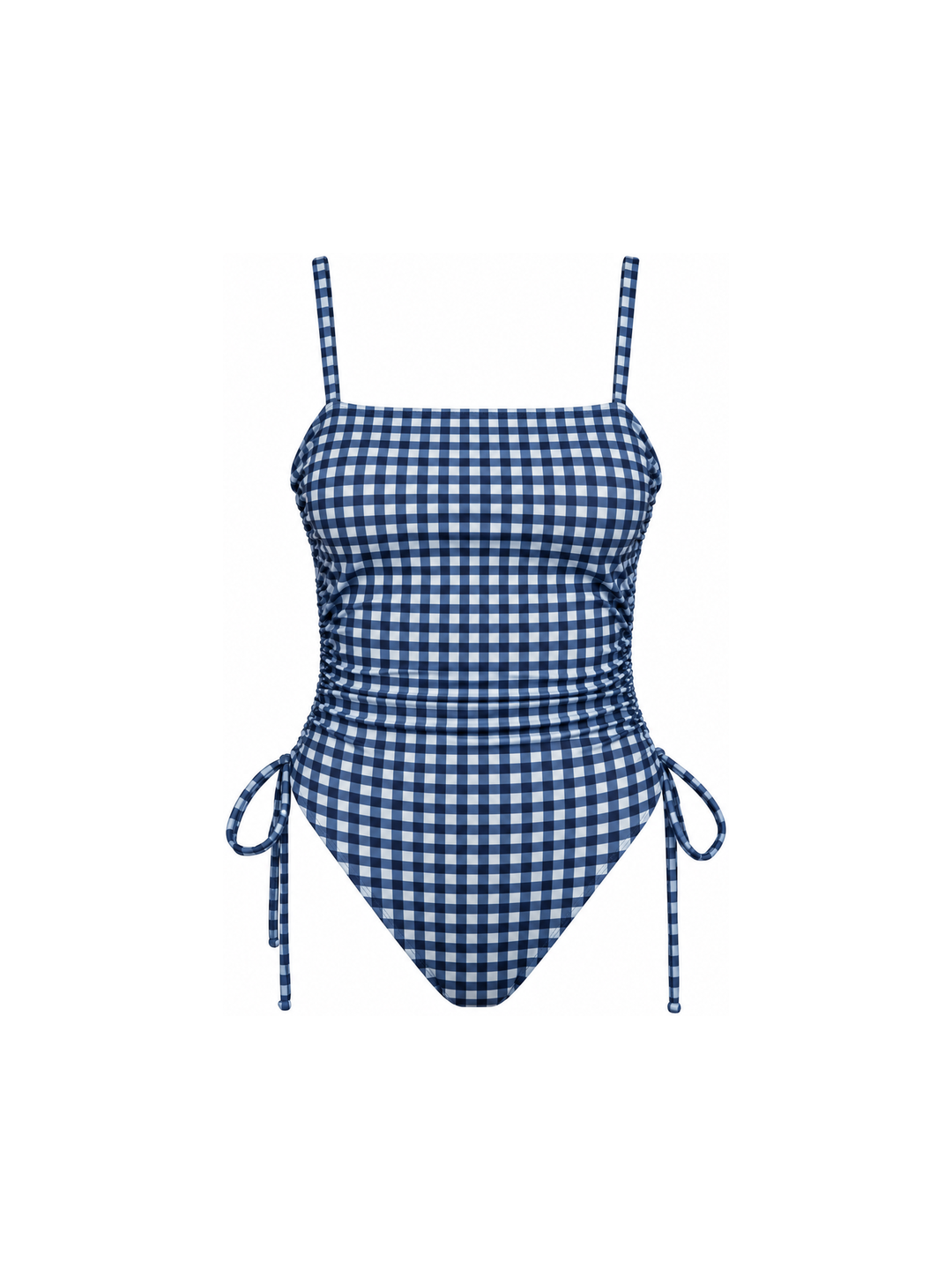 Ruched Square Neck One Piece in Bonbon